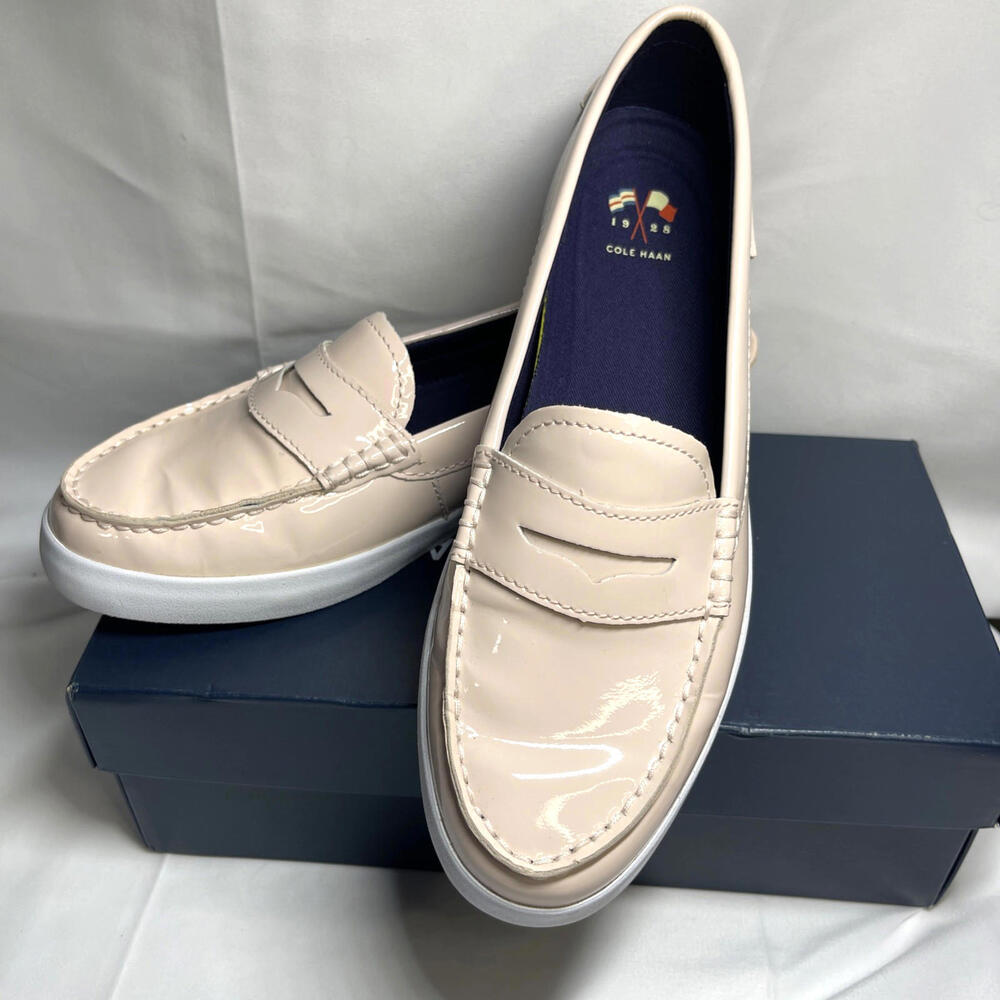 Cole Haan Women's Size 8B W13409 Nantucket Pink Patent Leather Loafers Shoes